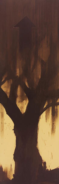 NicolasKaragiannis, art contemporain, artiste peintre, création artistique | Contemporary art, painter, artistic creation | dessin, huile, arbre, The Gathering, if_then_else