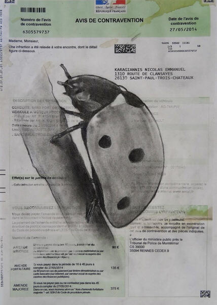 NicolasKaragiannis, art contemporain, artiste peintre, création artistique | Contemporary art, painter, artistic creation, dessins contravention animaux