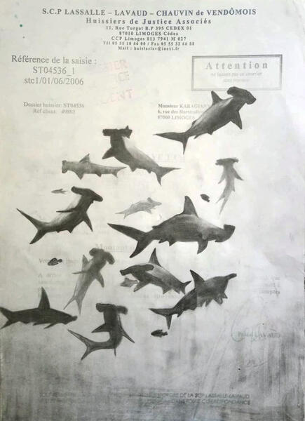 NicolasKaragiannis, art contemporain, artiste peintre, création artistique | Contemporary art, painter, artistic creation, dessins contravention animaux